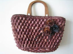 手工草编休闲女包