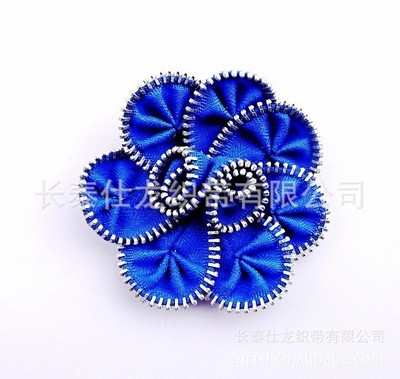 【供应各色规格款式的拉链花】价格,厂家,图片,其他服装饰品,长泰仕龙织带-